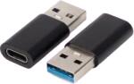 MicroConnect Adaptor USB-A la USB-C Gen2 10Gbps negru (USB3.0ACF)