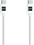 ER Cablu ALIMENTARE ER USB-C/C 3A 60W 200cm alb (ERPWCC3A200-WH)