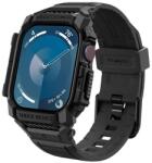 Spigen Apple Watch Series 10 46mm rugged armor pro pótszíj (egyedi méret, szilikon, ütésállóság + szilikon keret) fekete (ACS08604)