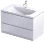 Oristo Brylant dulap 79.6x45.5x50 cm sub chiuveta pe perete alb OR36-SD2S-80-2R (OR36SD2S802R)