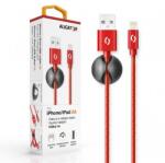 ALIGATOR PREMIUM Adatkábel 2A, Lightning piros (DATKP11)