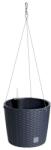 Prosperplast Virágcserép Prosperplast RATO ROUND W 25, 6 cm felfüggeszthető, antracit színben (DRTW260-S433) - epenta