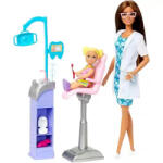 Mattel Barbie fogorvos baba kisgyerekkel (HKT70) - jatekbirodalom