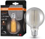 OSRAM 1906 Globe 95 vintage LED izzó, Dimmelhető, E27, 11W (42W), 500 lm, 1800K, Füst