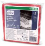 TORK Tisztítókendő, mikroszálas, újra felhasználható, 1 rétegű, W8 rendszer, TORK, piros (KHH731)