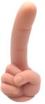 Passion Labs Dildo Forefinger Dildo, Baza cu Ventuza, Silicon Lichid, Natural, 19 cm, Passion Labs