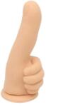 Passion Labs Dildo Thumber-Medium, Baza cu Ventuza, Silicon Lichid, Natural, 19 cm, Passion Labs