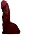 FAAK Dildo Realistic Will, Silicon Lichid, Maro, 18 cm Dildo