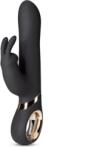 Mokko Toys Vibrator Dolphy-Gyro, 13 Moduri Vibratii, 6 Moduri Rotatii, Silicon, USB, Negru, 23 cm, Mokko Toys Vibrator