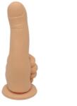 Passion Labs Dildo Thumber-Small, Baza cu Ventuza, Silicon Lichid, Natural, 16.5 cm, Passion Labs