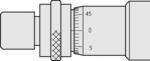 Mitutoyo Micrometer Head, Carbide Tipped Spindle (149-824-10)