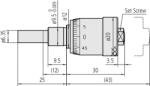 Mitutoyo Micrometer Head, Short Thimble Type (148-309-10)