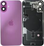  Apple iPhone 16 Plus akkufedél (hátlap) kamera lencsével, vezeték nélküli töltőchip, mágneses gyűrűvel és vakuval Rózsaszín, Pink, Gyári Grade A