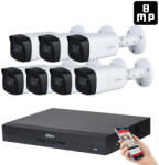 DAHUA 7 kamerás 8MP 4K kamera rendszer szett 40 méter éjjellátással (HAC-40M-8MP-7)