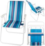  Összecsukható kemping szék, csíkos (v14414_NP)