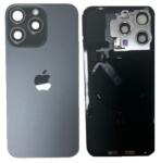  Apple iPhone 16 Pro Max akkufedél (hátlap) kamera lencsével, vezeték nélküli töltőchip, mágneses gyűrűvel és vakuval, Kék, Titanium Blue Gyári, Grade A