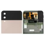 Samsung F721 Z Flip 4 5G 2022 előlap felső, külső része kis lcd kijelzővel, rózsaszín, pink (GH97-27947C) Gyári, Grade A