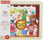 Mattel Fisher-Price: Zenélő állatkák fa kirakós táblácska - Mattel (HXV15/HXV18) - jatekshop