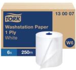 Tork Papírtörlők egyrétegű tekercsben. TORK Basic fehér W6, tekercs 250 m (6 db)