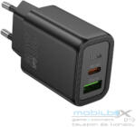hoco. wall charger USB A + Type C PD QC3.0 3A 20W N61 black