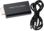 VHBW HDMI-Adapter, 3, 5 mm Audiocsatlakozó, USB Kábel, Fekete (888102578)