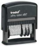 Trodat Dátum- és szövegbélyegző, 12 féle szöveggel, TRODAT "4817 (IT4817) - tintasziget