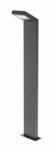GTV LD-LON10W78P-10 LONDON kerti lámpatest, LED, 10W, 720lm, 4000K, AC220-240V, IP54, egyenes oszlop, 78 cm, fekete (LD-LON10W78P-10)