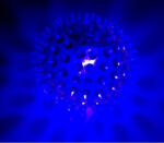 DT Jucarie minge albastra cu led O 5, 5 cm