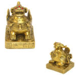  Statueta Pi Yao din Bronz 9x7x6 cm