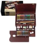 Talens Rembrandt olaj festőkészlet, Master - 10x15 ml + 12x40 ml + 2x60 ml + kiegészítők, fadobozos
