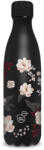 Ars Una kulacs duplafalú fém Flowery Black 500 ml