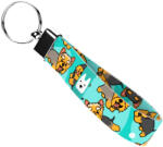 april & june Yorkshire terrier, Yorki, kék - Kulcstartó - blue - april & june (anj-kc-179-S)