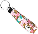 april & june Angol bulldog, rózsaszín - Kulcstartó - English Bulldog, pink - april & june (anj-kc-187-S)