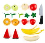 Hape Set de joaca din lemn - Fructe sanatoase de taiat 9 piese (E3171B) Bucatarie copii