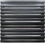 Top Profil Sistem Sipca Metalica Orizontala Pentru Gard Finisaj Structurat Negru Ral 9005 80 cm (20395)