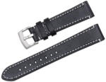 Ricardo Imola curea din piele, negru 24 mm