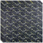 HOZRO Tapet 3D autoadeziv, Model imitatie caramida, design modern, foarte usor de montat, Piatra Black/Gold