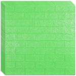 HOZRO Tapet 3D autoadeziv, Model imitatie caramida, design modern, foarte usor de montat, Verde