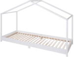 Roba Fehér házikó alakú gyerekágy 90x200 cm Montessori - Roba