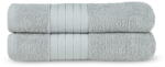 Good Morning Világosszürke frottír pamut fürdőlepedő szett 2 db-os 70x140 cm - Good Morning