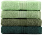 Foutastic 4 db-os zöld pamut törölköző szett, 50 x 90 cm