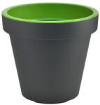 Gardenico Metro Twist szürke-zöld kaspó, ø 29, 5 cm - Gardenico