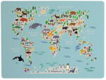 Little Nice Things World Map könyökalátét, 55 x 35 cm - Little Nice Things