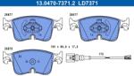 ATE set placute frana, frana disc ATE Ceramic 13.0470-7371.2 (13.0470-7371.2)