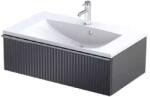 Oristo Etna dulap 79.6x45.5x25 cm sub chiuveta pe perete negru OR52-SD1S-80-8R (OR52SD1S808R)