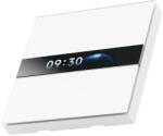 Aqara Comutator inteligent, încastrat, Aqara Display Switch V1, 4 butoane, 2 canale, ZigBee, WiFi (versiunea Europeană) (WS-K02D)