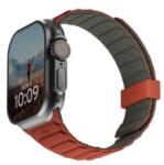 UAG Pathfinder szilikon kétoldalas mágneses szíj Apple Watch 42 / 44 / 45 / 46 / 49mm - Szürke-Narancs