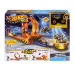 Mattel Hot Wheels, Monster Trucks, Loop-And-Flip Trophy Challenge, set de joaca cu masina Bigfoot