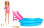 Mattel Barbie, Piscina, set de joaca cu papusa si accesorii Papusa Barbie