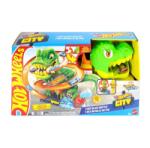 Mattel Hot Wheels, T-Rex Blaze Battle, set de joaca cu masina